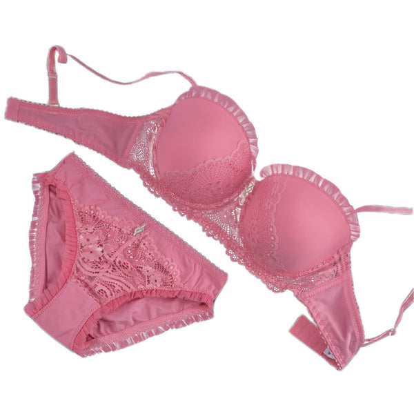 طقم حمالة صدر بوش اب بسلك وسروال داخلي - BR 5042